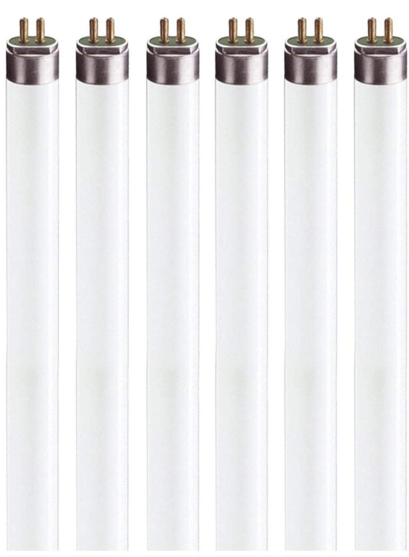 Circle F8T5 Fluorescent Light Bulbs - 12 inches Under Cabinet Bulb -Warm White 3000k 8 Watt Tube Bulb - Pack of 6 - Image 1